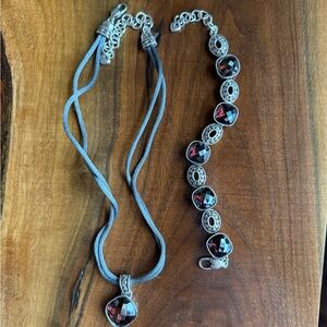 Brighton Venus Rising burgundy necklace and bracelet
